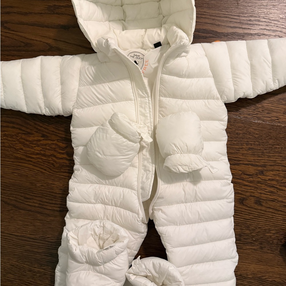SAVE THE DUCK White Puffer Snowsuit